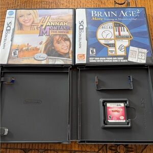 Nintendo DS Game Set: Brain Age 2 & Hannah Montana - plus smart girl’s 2